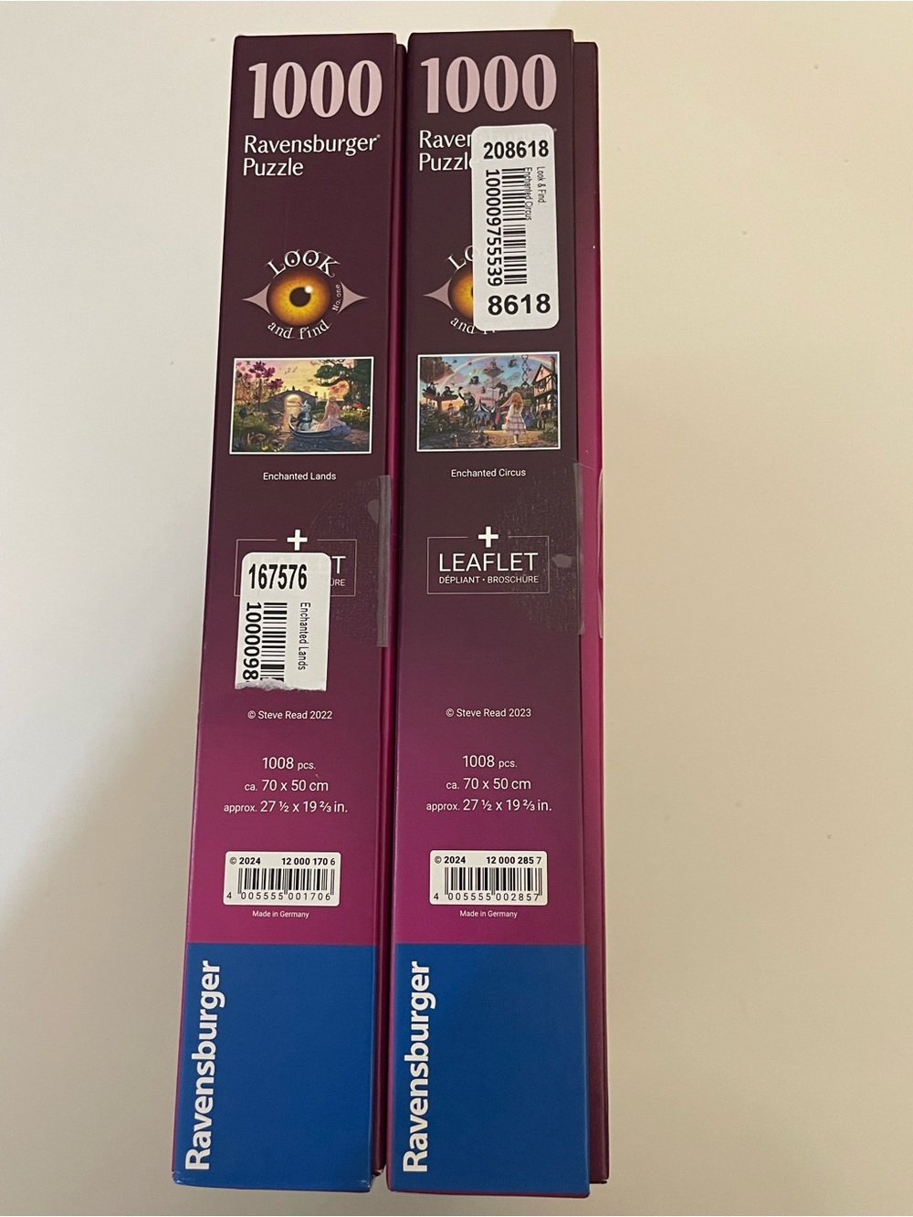 Ravensburger Enchanted Circus & Enchanted Lands 1000pc Puzzle Duo - COMPLETE - Picture 3 of 11